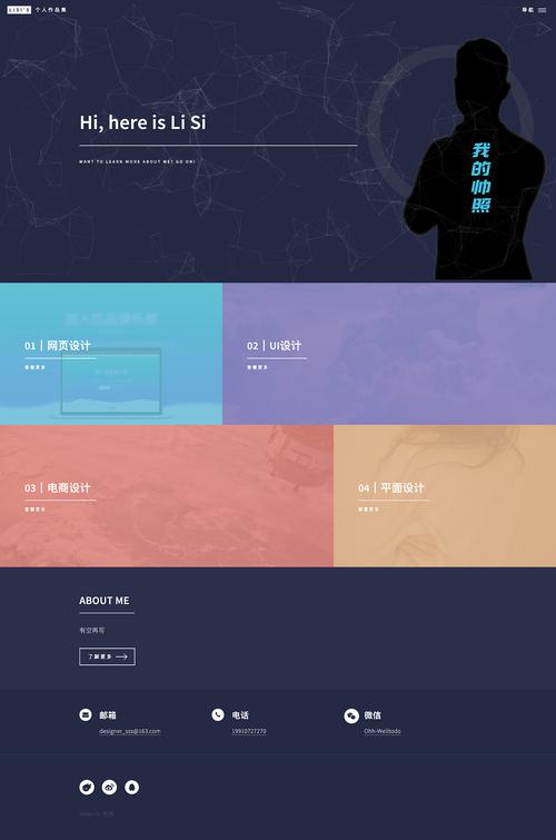 個人作品集網站設計到搭建