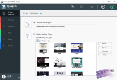 Incomedia WebSite X5 Start(網頁編輯軟件) v17.0.8.0免費版