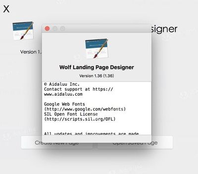 Wolf Landing Page Designer for Mac(網頁設計應用工具)