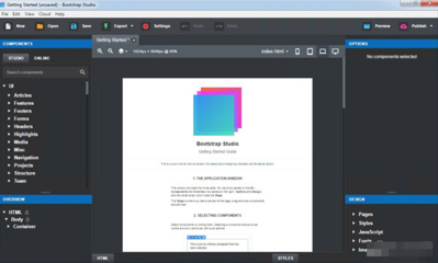 Bootstrap Studio(網(wǎng)頁(yè)設(shè)計(jì)工具) V5.8.0 綠色安裝版