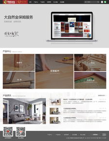 大自然家居旗下金保姆 萬戶網絡設計制作網站